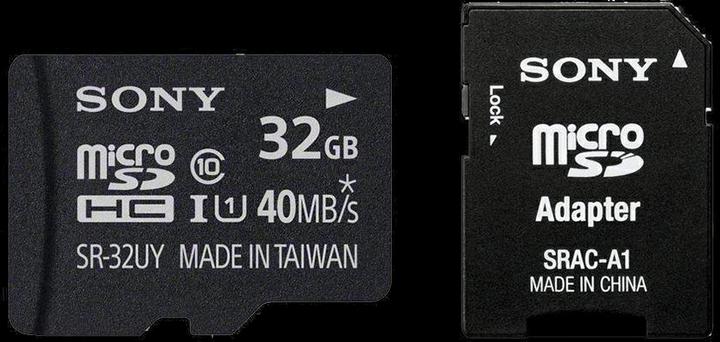 Sony Scheda microSD da 32GB, USH-I + adattatore (32 GB, microSDHC, U1, UHS-I)
