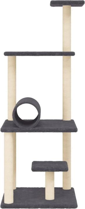 Image du produit VidaXL Kratzbaum mit Sisal-Kratzsäulen Dunkelgrau 136 cm,Farbe (136 cm, Gris foncé)
