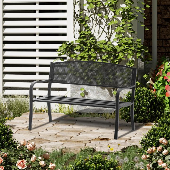 Immagine prodotto Outsunny Panchina da giardino in metallo