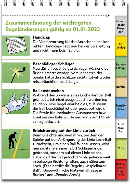 Produktbild Golfregeln kompakt 2023-2026