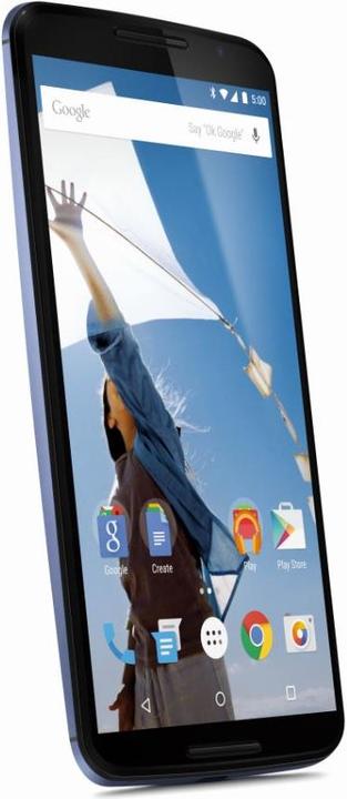 Produktbild Motorola Google Nexus 6 (64 GB, Midnight Blue, 6", Single SIM, 13 Mpx, 4G)