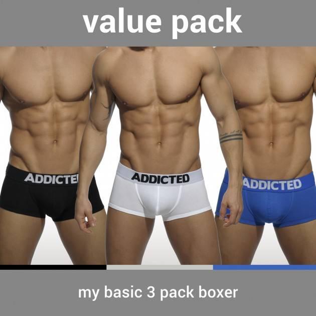 Addicted My Basic Three Pack Boxer (S, 3er Pack)
