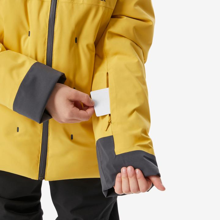 Produktbild Wedze Skijacke Kinder wattiert warm wasserdicht - Piste 500 gelb (152)