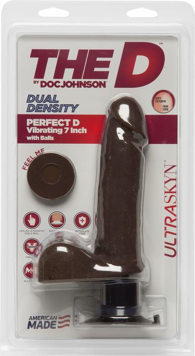 Actual product image Doc Johnson The D - Perfect D with Balls Vibrating