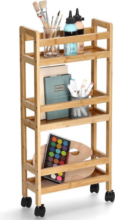 Actual product image Zeller Present Niche trolley, bamboo/MDF