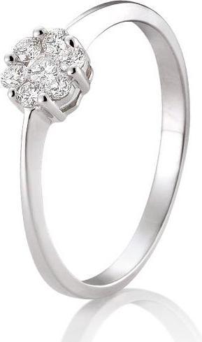 Actual product image Breuning Flower engagement ring (50, 750/18 K Gold)