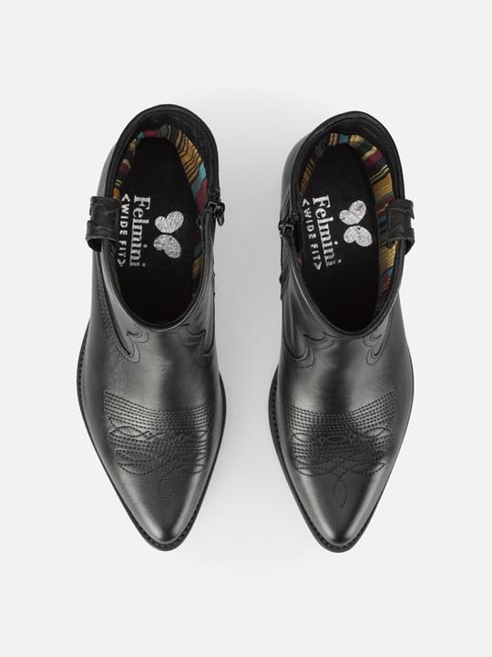 Actual product image Felmini The wide cowboy ankle boot made from Marvin leather is a trendy and comfortable choice. This wide (36)
