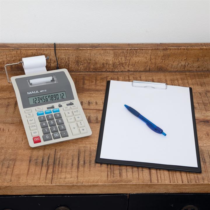 Actual product image Maul Calculator MPP32 Grey (Batteries, Electrical connection)