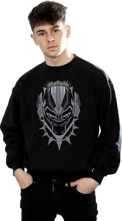 Image du produit Mens Black Panther Head Cotton Sweatshirt (S)
