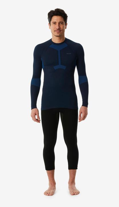 Produktbild Wedze Skiunterwäsche Funktionsshirt Herren Seamless - BL500 I-Soft schwarz/blau (XS)