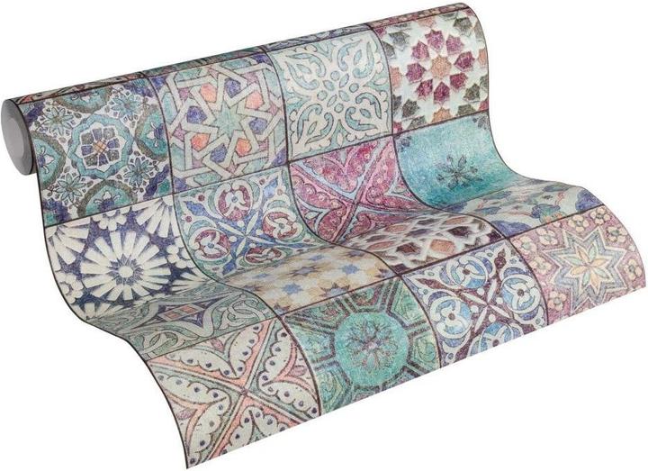 Produktbild Trenddeko Vliestapete Maritime Fliesenoptik, 10.05 x 0.53 m (LxB) (53 x 1005 cm)