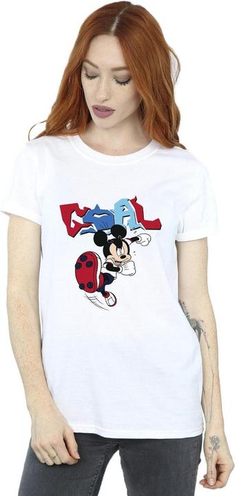 Immagine prodotto Disney Mickey Mouse Goal Striker Pose Maglietta Ampia Donna (XXL)