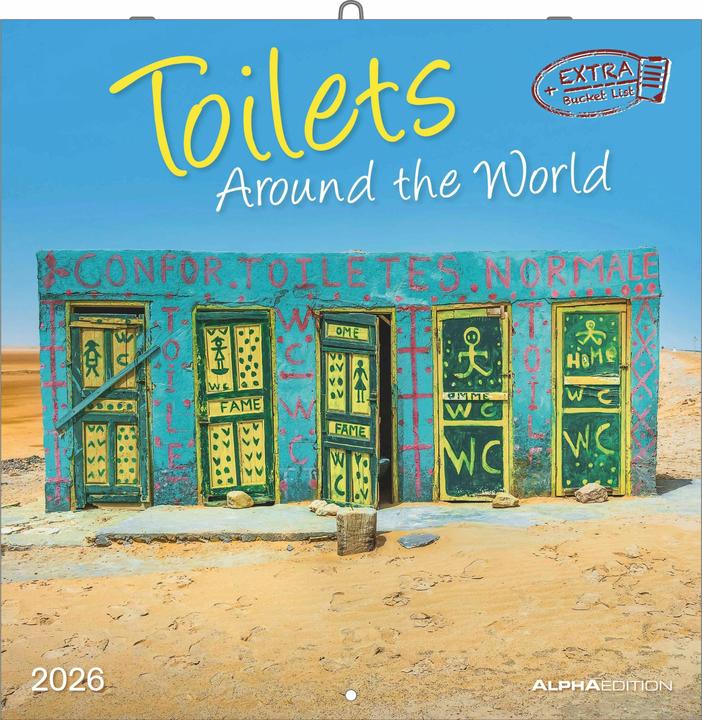 Produktbild Alpha Edition Toilets Around the World 2026 - Wand-Kalender - Broschüren-Kalender - 30x30 - 30x60 geöffnet - (30 x 30 cm, Harter Einband, Deutsch)