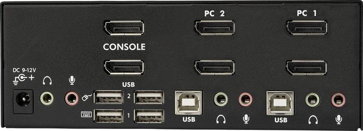 Produktbild StarTech 2 Port Dual DisplayPort USB KVM Switch