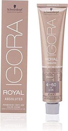 Schwarzkopf Igora Royal Absolutes Dauerhafte Haarfarbe 4-60 60ml (Mehrfarbig)