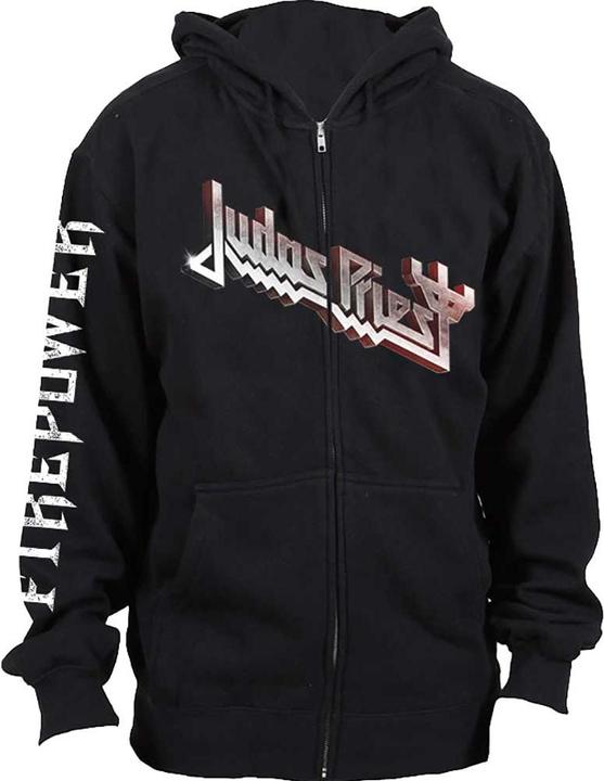 Actual product image Judas Priest Unisex Adult Firepower Full Zip Hoodie (S)