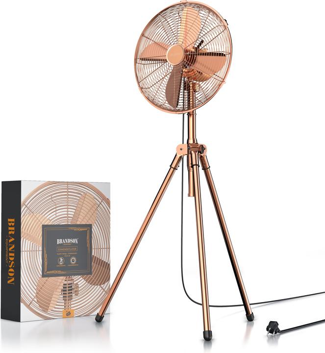Image du produit Brandson Ventilateur sur pied 49cm Ø, ventilateur 60W, trépied, boîtier métallique, ventilateur sur trépied (64 dB)