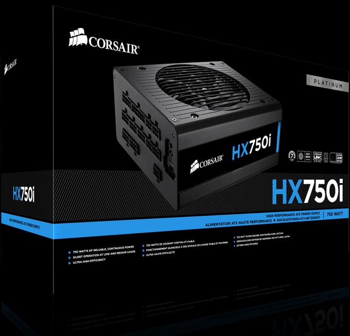 Actual product image Corsair HX750i (750 W)