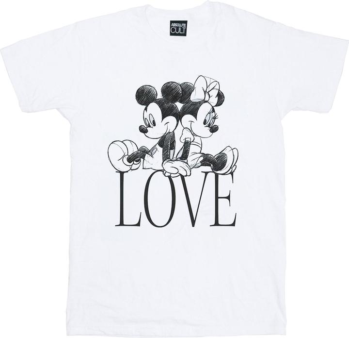Immagine prodotto Disney Mickey And Minnie Mouse Love Maglietta Ampia Donna (3XL)