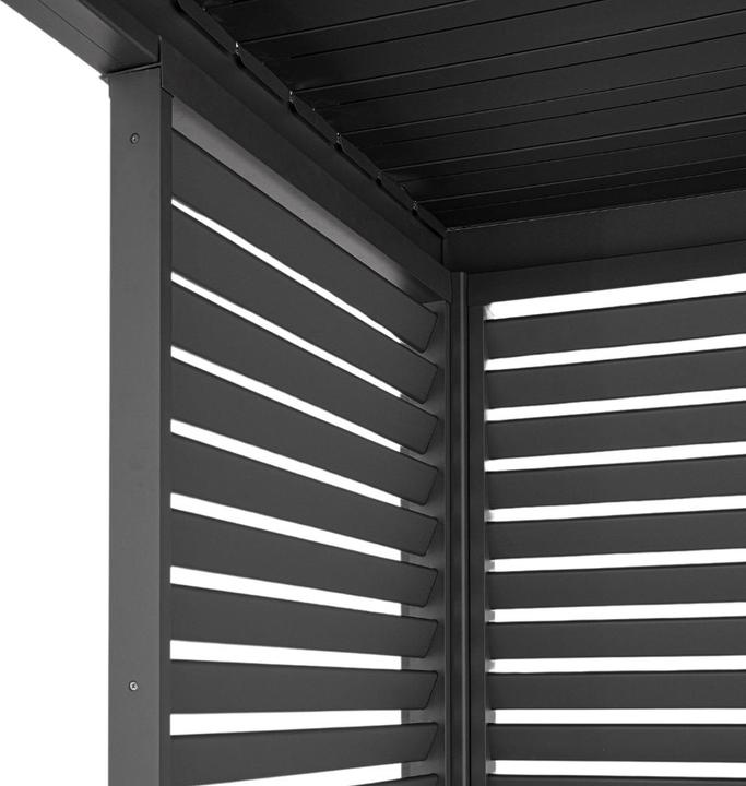 Image du produit Ventaris 1x élément mural à lamelles pour pergola Mirador (9 cm, 113 cm)