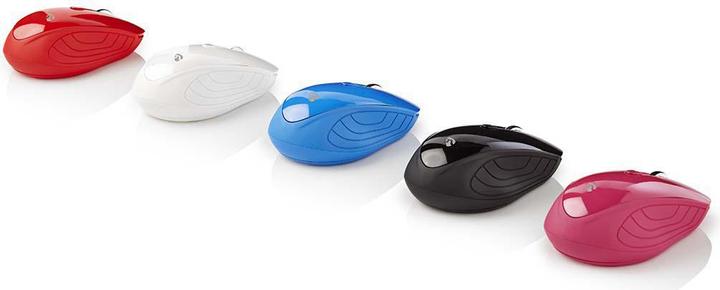 Produktbild Nedis Mouse Drahtlos 800/1200 / 1600 DPI Einstellbar DPI Anzahl Knöpfe: 3 Beidhändig Red (Kabellos)