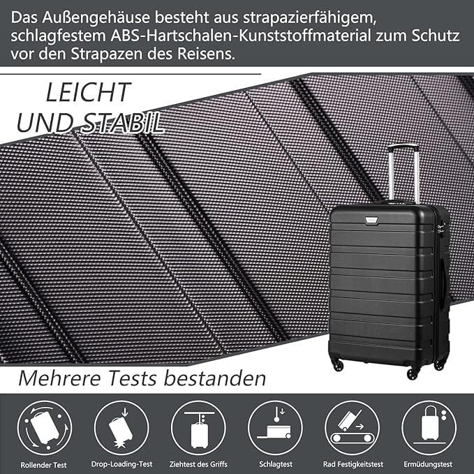 Immagine prodotto Coolife Hartschalenkoffer mit TSA-Schloss (60 l, M (50 - 90l))