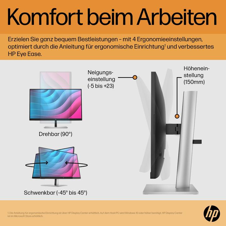 Produktbild HP E24 G5 (1920 x 1080 Pixel, 23.80")