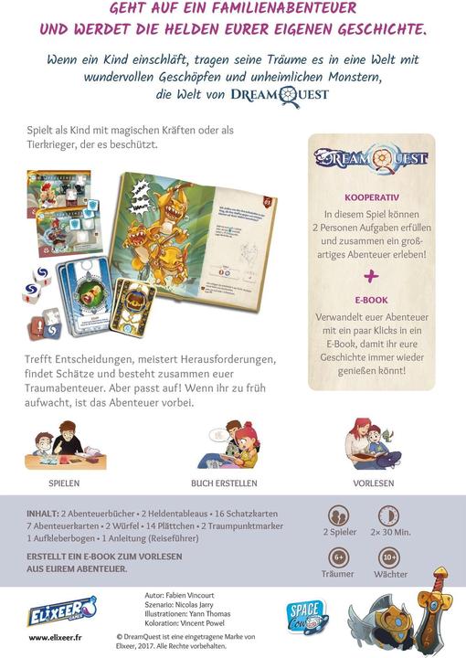 Actual product image Asmodée SCOD0102 - DreamQuest, role-playing game, for 2 players, ages 6+ (DE edition) (German)