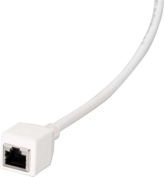 Produktbild EFB Elektronik RJ45 Patchkabelverlängerung Cat.6A, S/FTP, AWG26, weiss, 5m (S/FTP, CAT6a, 5 m)