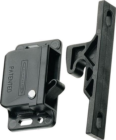 Actual product image Southco Snap lock, black, 48.5mm, ABS