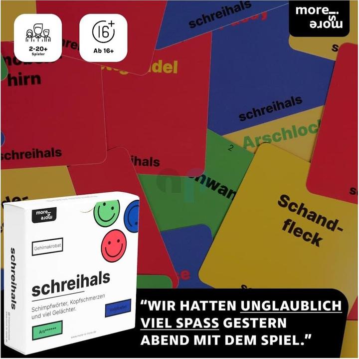 Produktbild More is more schreihals - Schimpfwörter, Kopfschmerzen und viel Gelächter. (Deutsch)