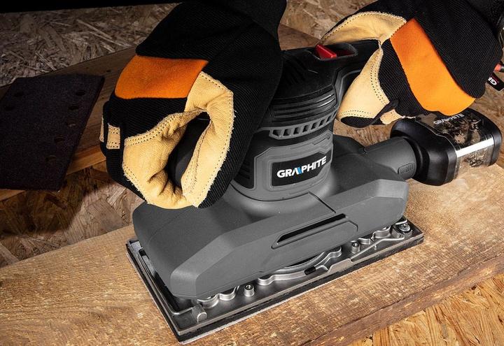 Actual product image Graphite 380 W grinder with a 115 x 230 mm foot (Sander, 380 W)