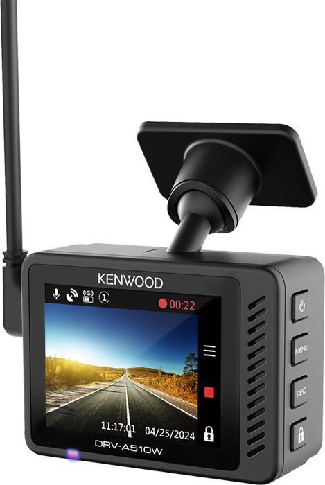 Actual product image Kenwood DRV-A510W 2K WQHD DashCam 12/24V/GPS/WiFi/App (GPS receiver, Built-in display, Wi-Fi, Built-in microphone, Accelerometer, 2K)