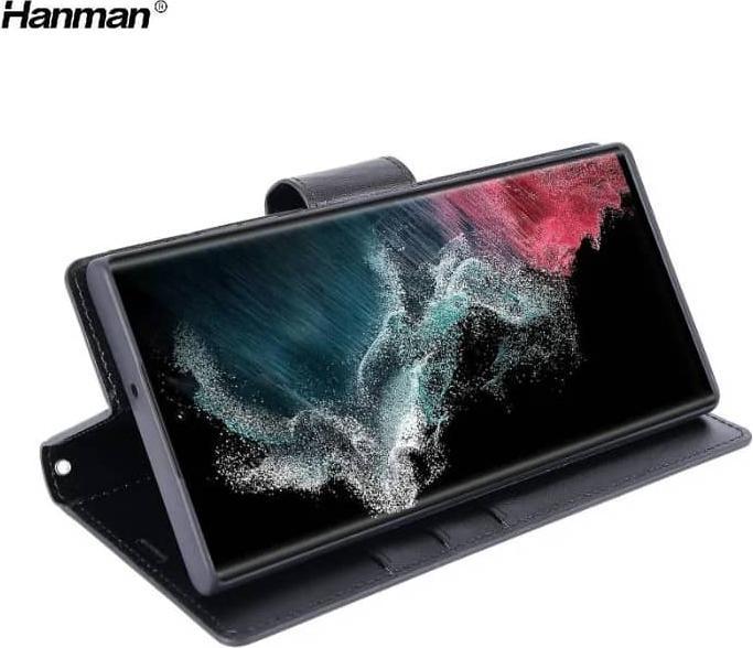 Image du produit Hanman Samsung Galaxy S7 - Etui à clapet en métal avec 3 emplacements pour cartes, noir (Samsung Galaxy S7)
