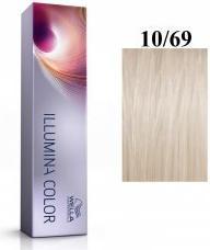 Wella Vopsea permanenta Illumina Color 10/69, Blond Luminos Deschis Perlat Violet, 60ml