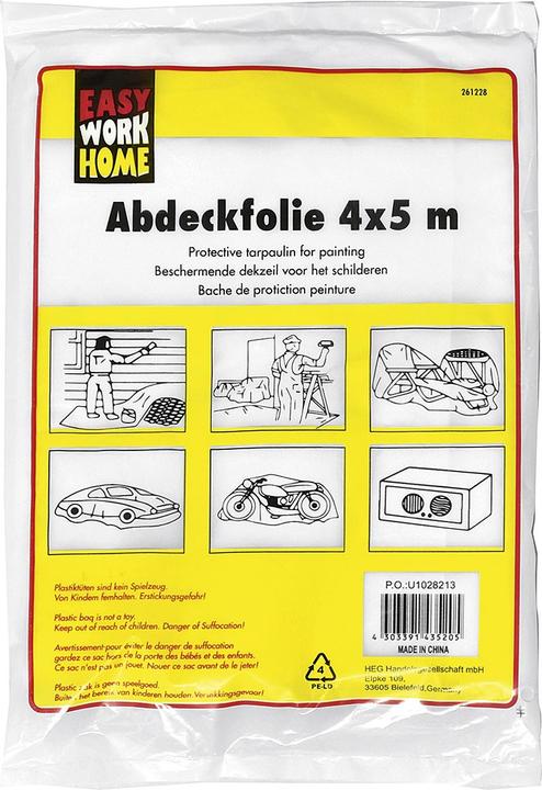 Image du produit Easy Work Film de masquage pour peintres (4 m, 5000 mm)