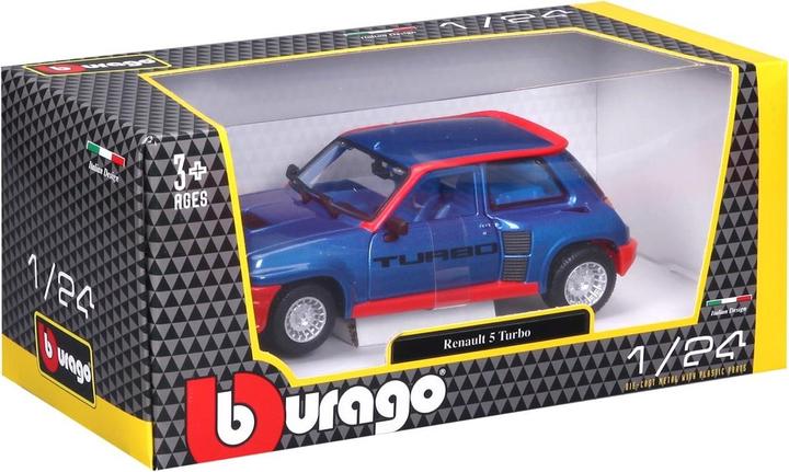 Produktbild Bburago Renault 5 Turbo blau/rot 1:24