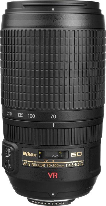 Immagine prodotto Nikon AF-S 70-300mm, f/4.5-5.6G VR - importazione diretta (Nikon F, Full-frame)