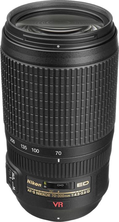 Immagine prodotto Nikon AF-S 70-300mm, f/4.5-5.6G VR - importazione diretta (Nikon F, Full-frame)