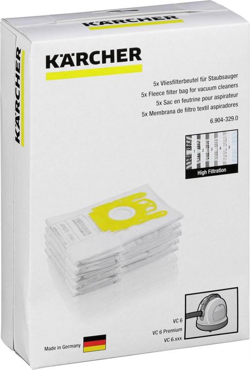 Actual product image Kärcher Fleece filter bags (5 x)