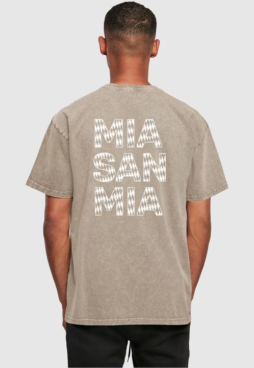 Actual product image FC Bayern München Logo Acid Washed Heavy Oversize Tee - 117805 (M)