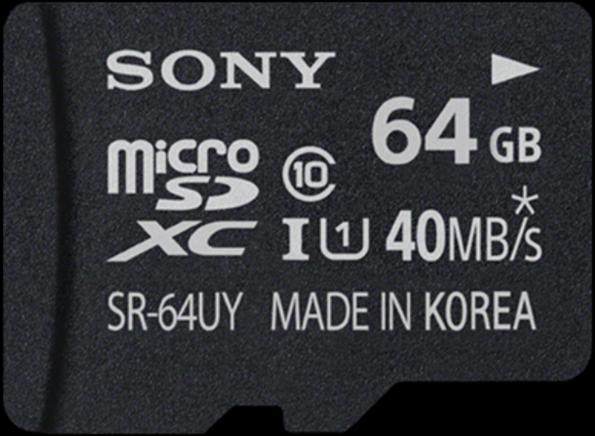 Produktbild Sony 64GB microSD, UHS-I, inkl Adapter (64 GB, microSDXC, U1, UHS-I)