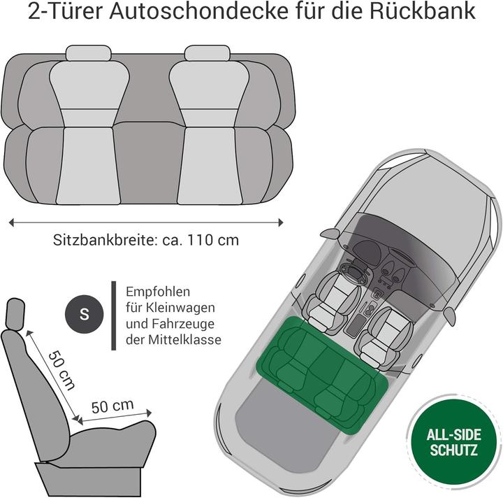 Produktbild Doctor Bark Cabrio Autoschondecke (Hund, Waschmaschinenfest)