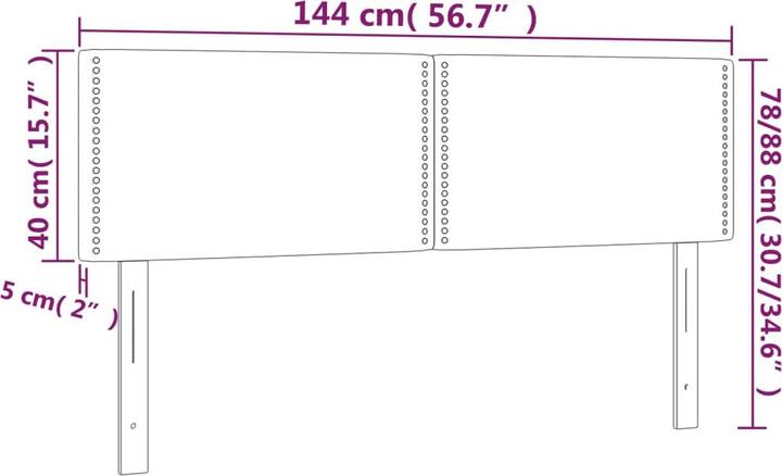 Actual product image VidaXL Thorn (144 x 5 x 88 cm)