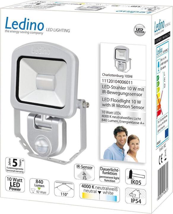 Image du produit Ledino Projecteur LED avec capteur (840 lm, IP54)