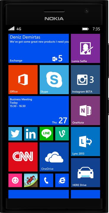 Image du produit Nokia Lumia 735 (8 Go, Gris foncé, 4.70", SIM simple, 6.70 Mpx, 4G)