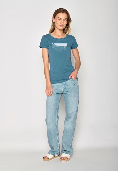 Actual product image Greenbomb Women's Nature Set Sail Loves T-Shirt (XL)