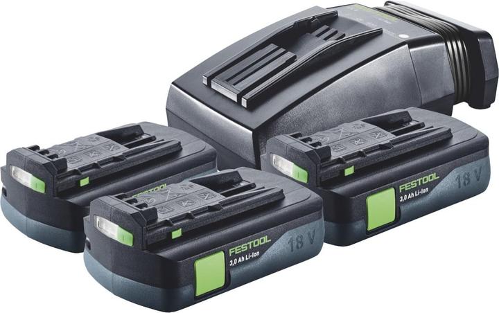 Image du produit Festool Energy Set 3x BP 18 Li 3,0 C Battery 18 V 3,0 Ah / 3000 mAh Li-Ion ( 3x 577658 ) + TCL 6 (18 V)