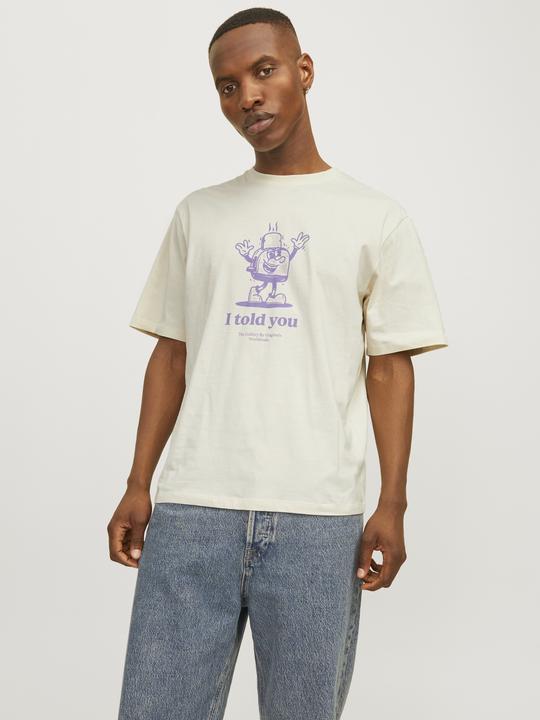 Actual product image Jack & Jones Printed round neck T-shirt T-shirt (M)