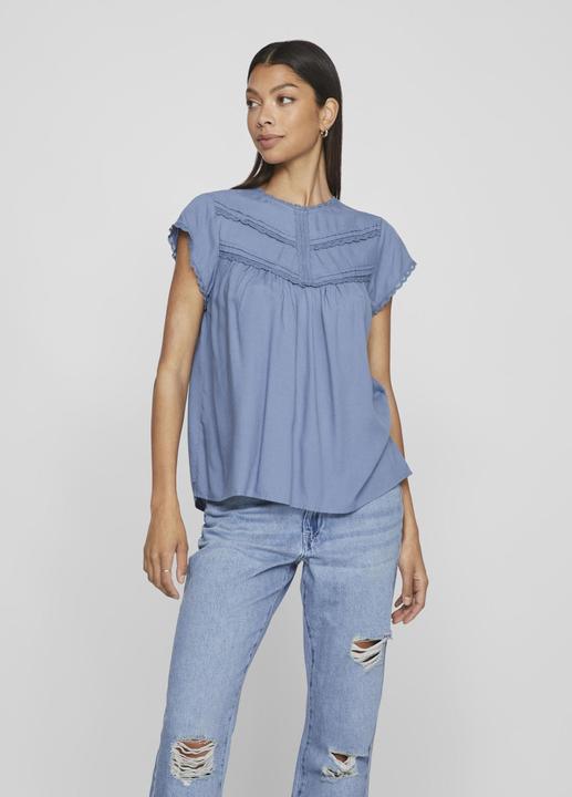 Actual product image Vila Detailed top with short sleeves (40)